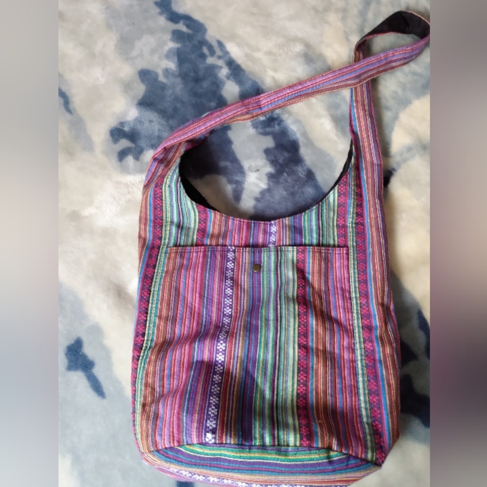 Multicolor Striped Women's Bag